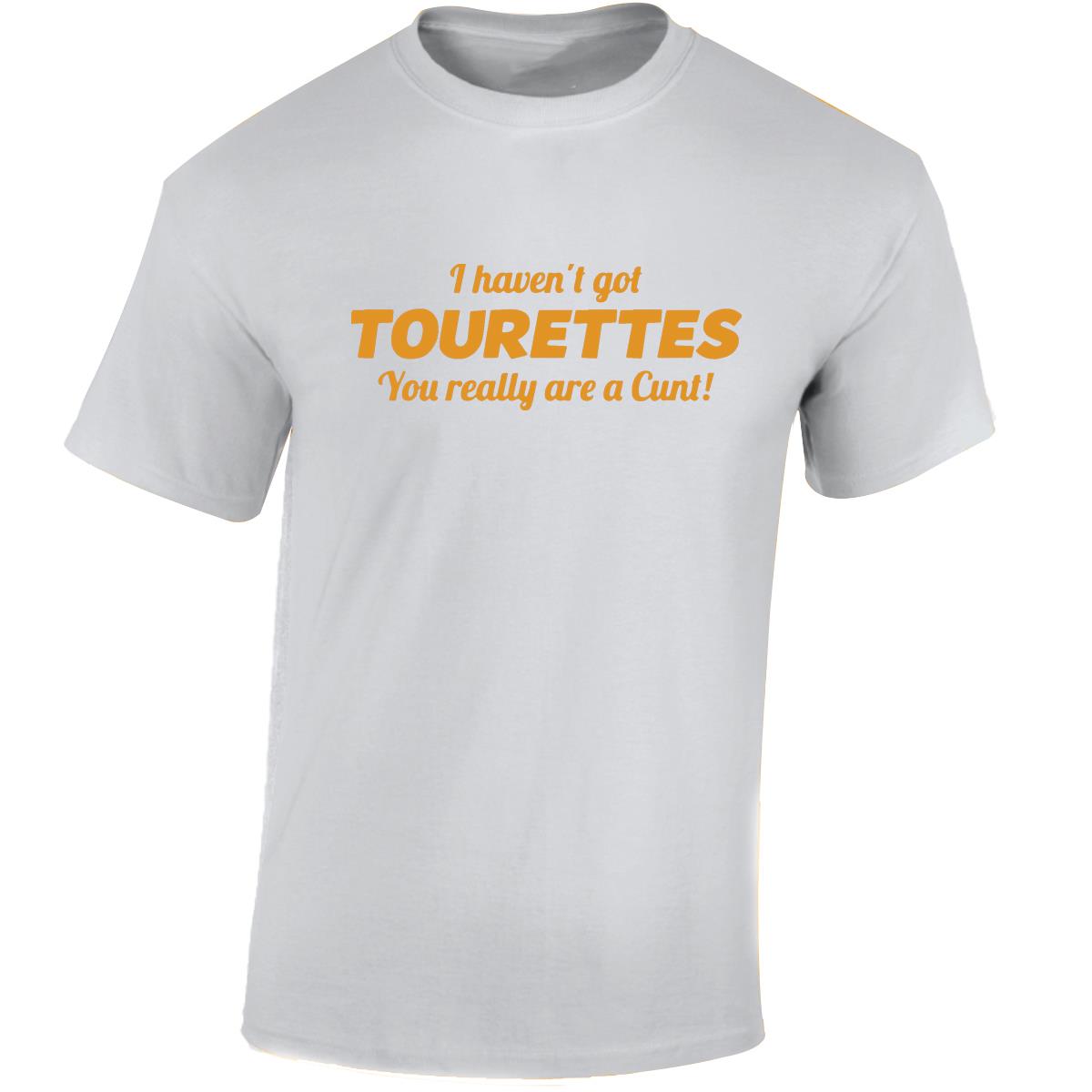 Tourettes C**t Funny Adult Humour Slogan Joke Men Women Unisex Gift Cool Tshirt - Picture 46 of 48