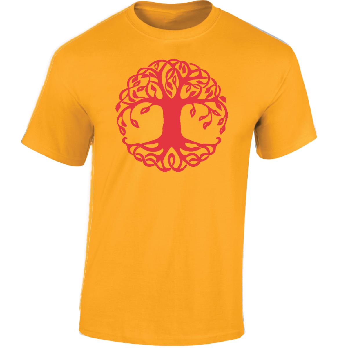 Yggdrasil Tree T-Shirt Tree of Life Celtic Tribal Tattoo Oak Mens Unisex Tops - Picture 15 of 50