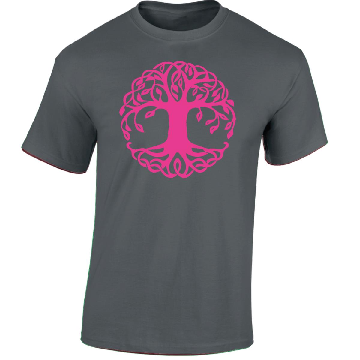 Yggdrasil Tree T-Shirt Tree of Life Celtic Tribal Tattoo Oak Mens Unisex Tops - Picture 10 of 50