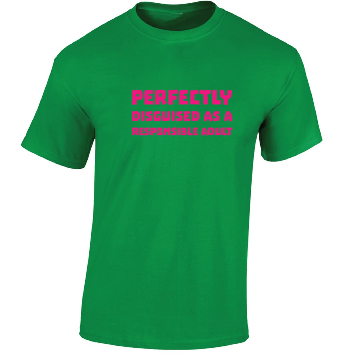 Perfectly Disguised As A Responsible Adult Funny Mens Womens T shirt Slogan Tee - Picture 16 of 48
