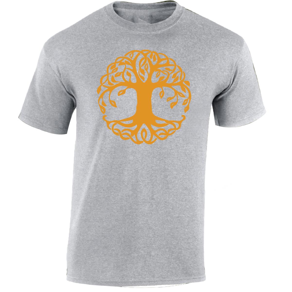 Yggdrasil Tree T-Shirt Tree of Life Celtic Tribal Tattoo Oak Mens Unisex Tops - Picture 44 of 50