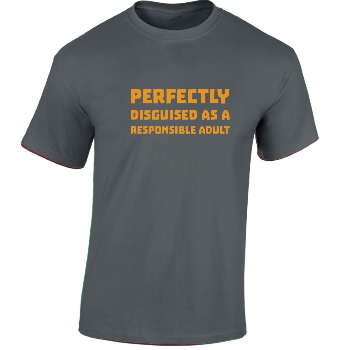 Perfectly Disguised As A Responsible Adult Funny Mens Womens T shirt Slogan Tee - Picture 7 of 48