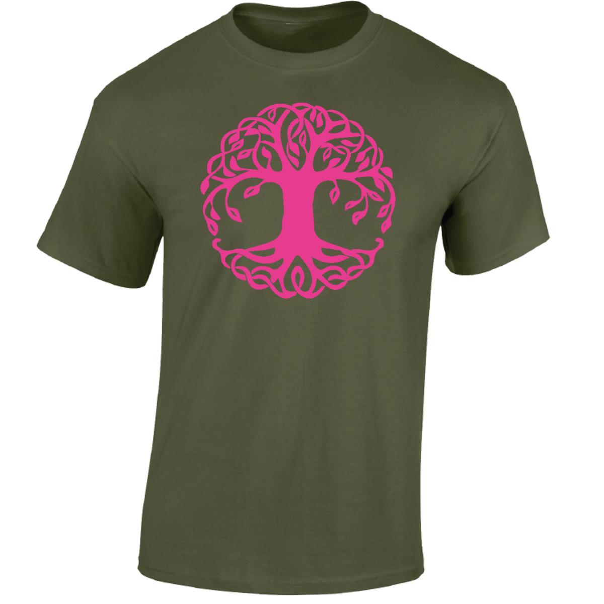 Yggdrasil Tree T-Shirt Tree of Life Celtic Tribal Tattoo Oak Mens Unisex Tops - Picture 26 of 50