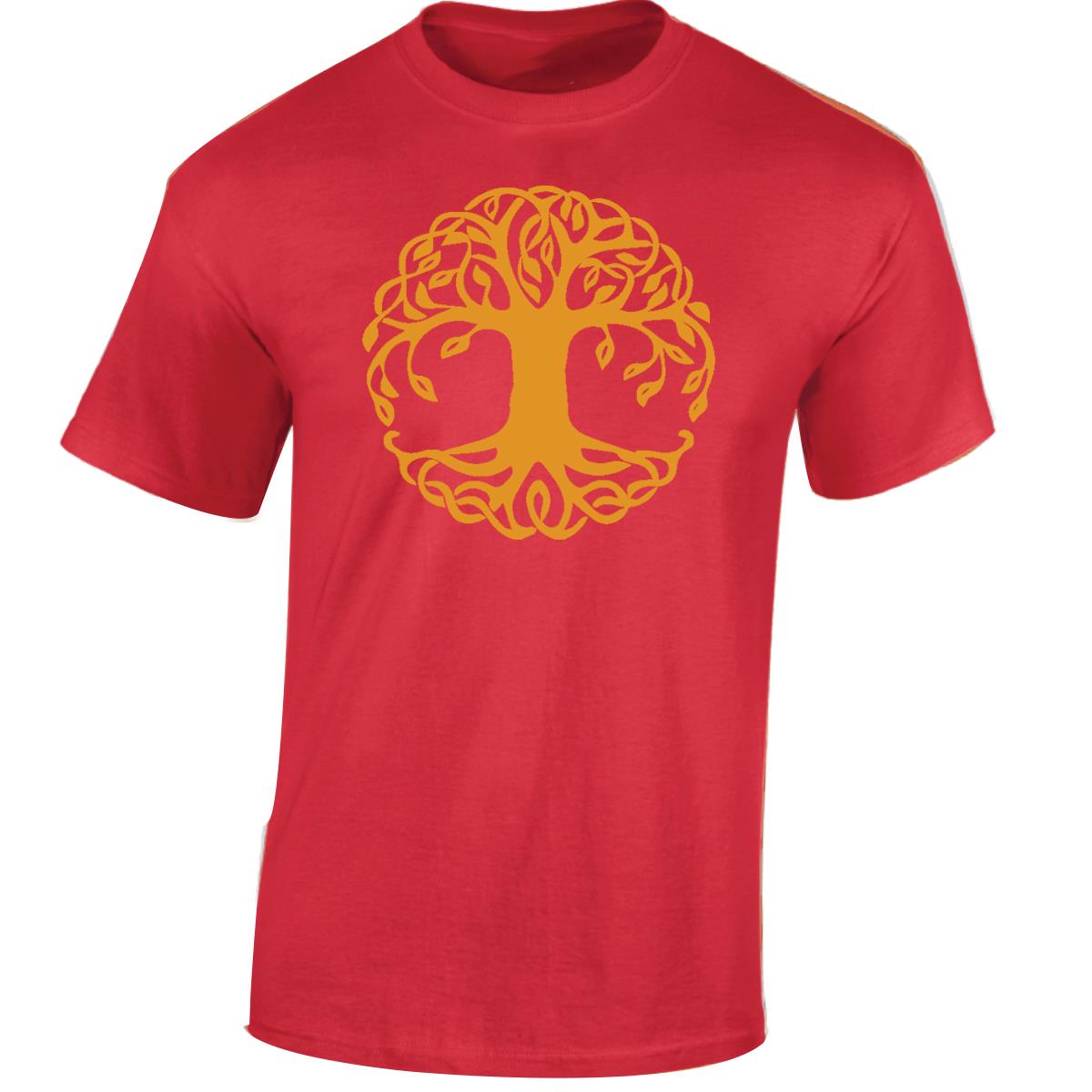 Yggdrasil Tree T-Shirt Tree of Life Celtic Tribal Tattoo Oak Mens Unisex Tops - Picture 37 of 50