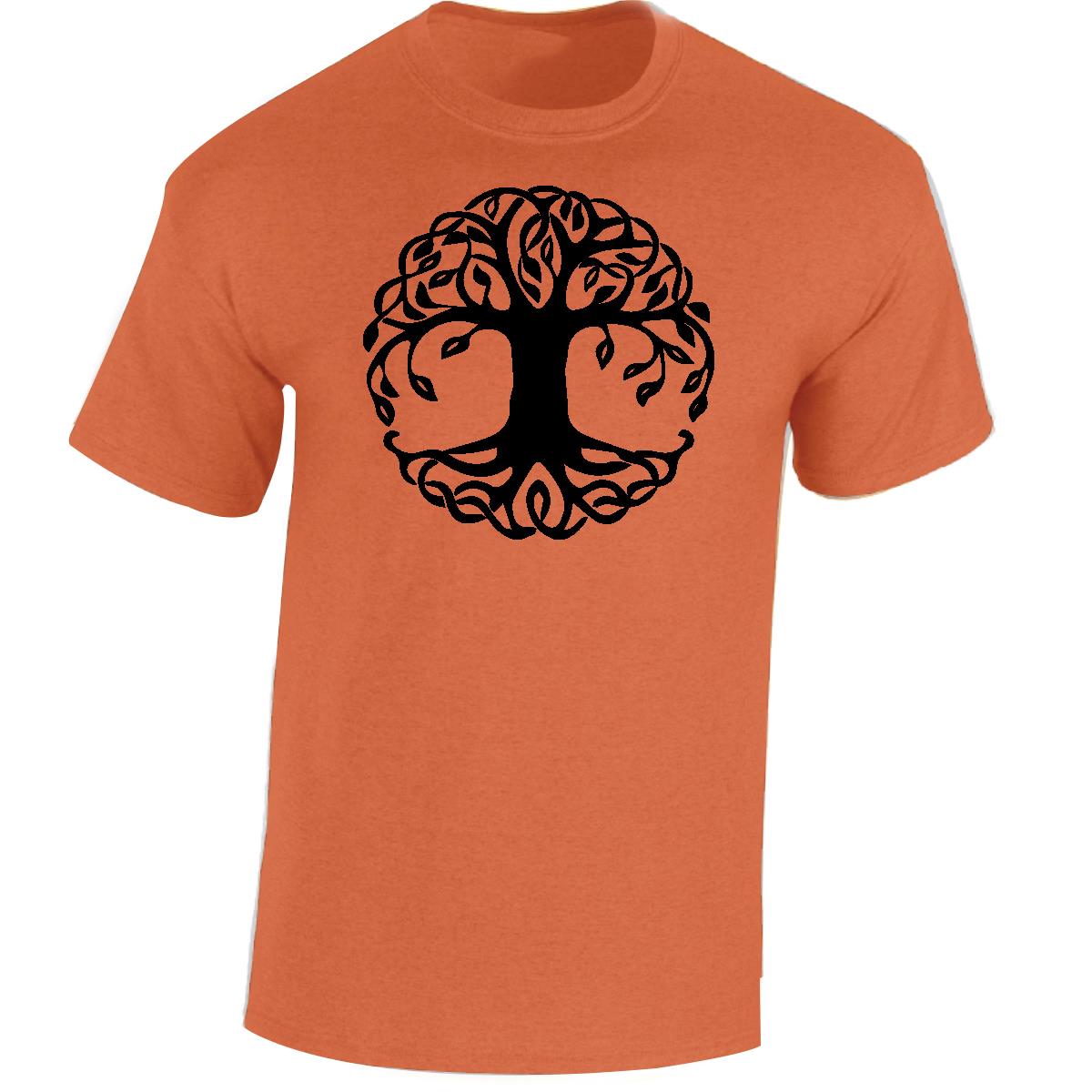 Yggdrasil Tree T-Shirt Tree of Life Celtic Tribal Tattoo Oak Mens Unisex Tops - Picture 32 of 50