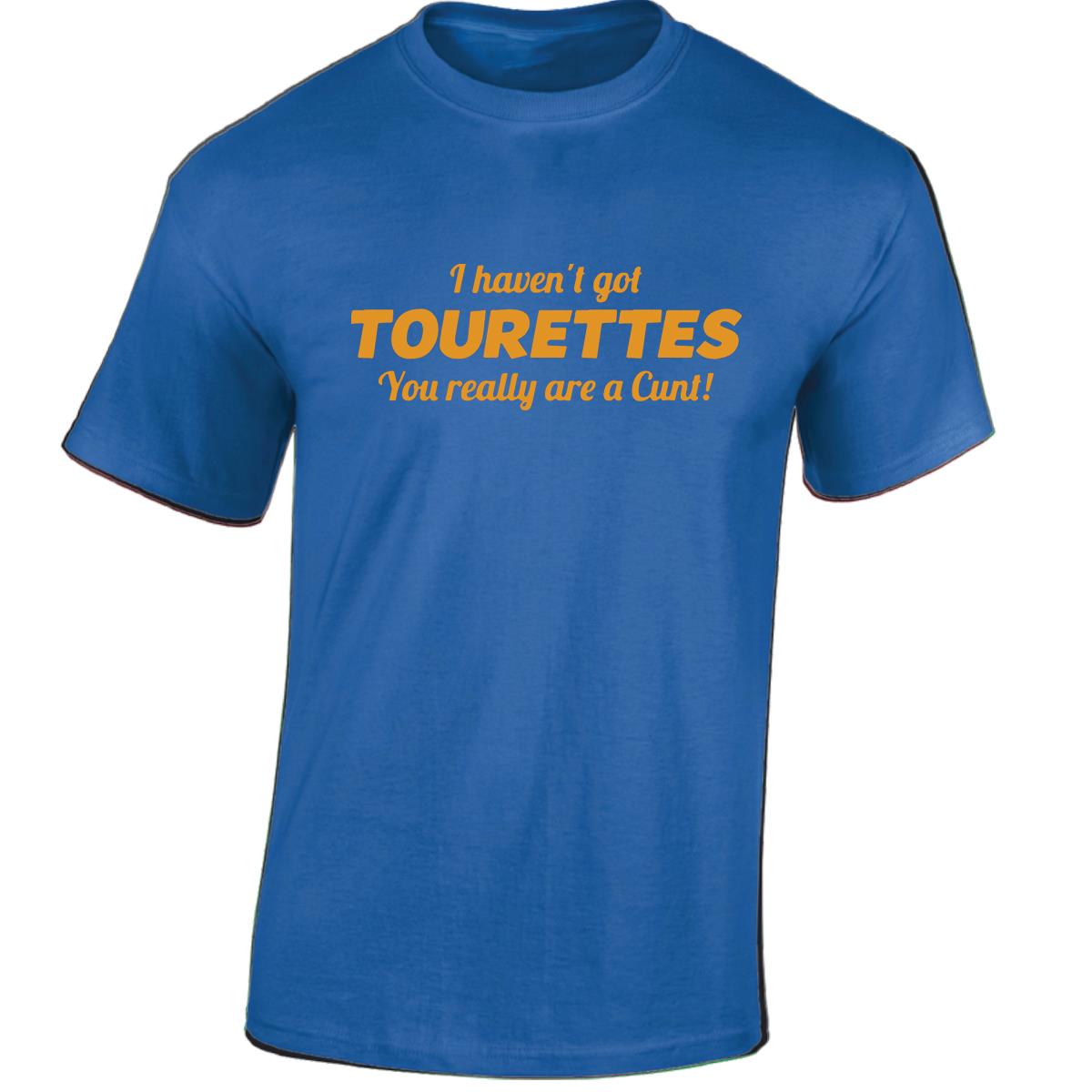 Tourettes C**t Funny Adult Humour Slogan Joke Men Women Unisex Gift Cool Tshirt - Picture 37 of 48