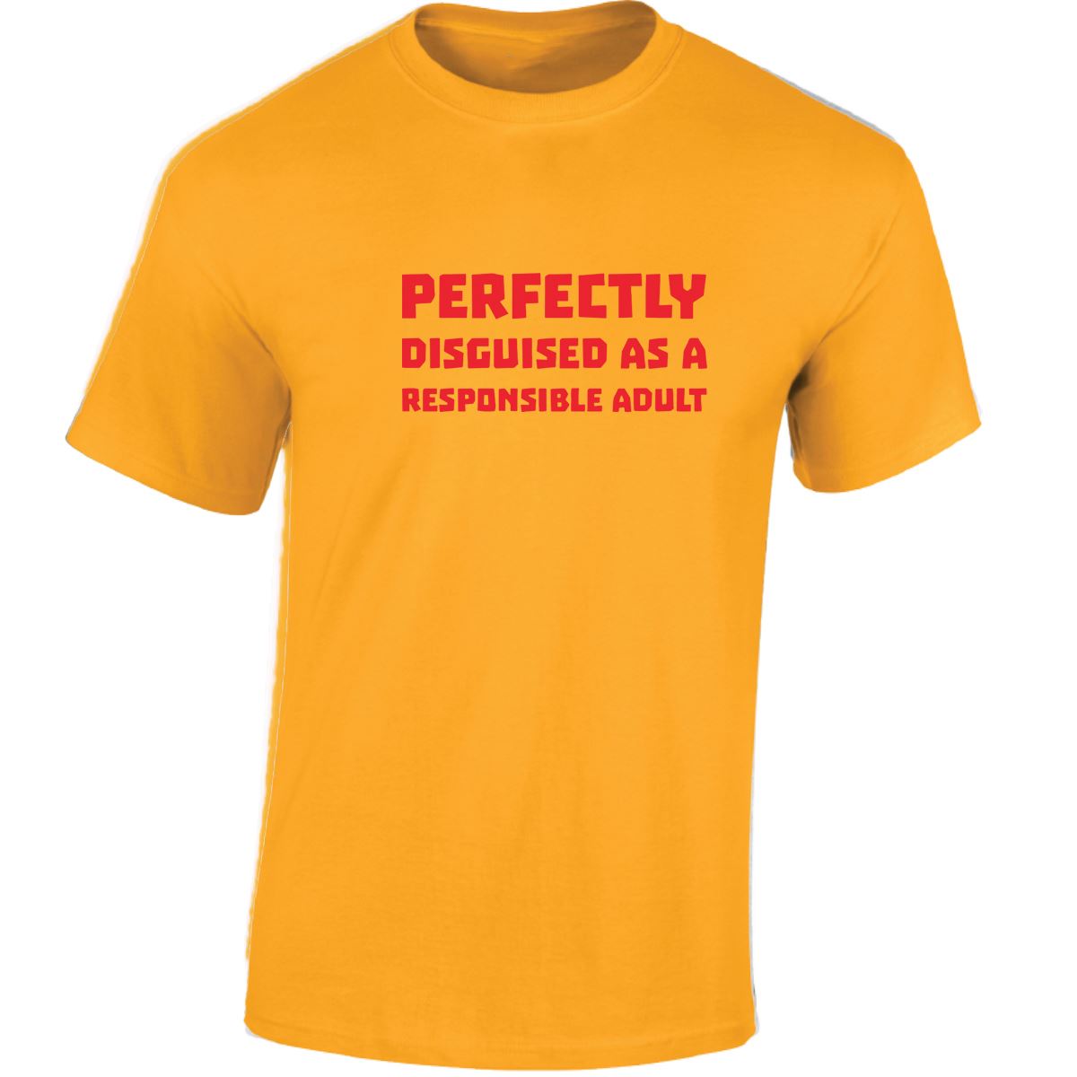 Perfectly Disguised As A Responsible Adult Funny Mens Womens T shirt Slogan Tee - Picture 13 of 48