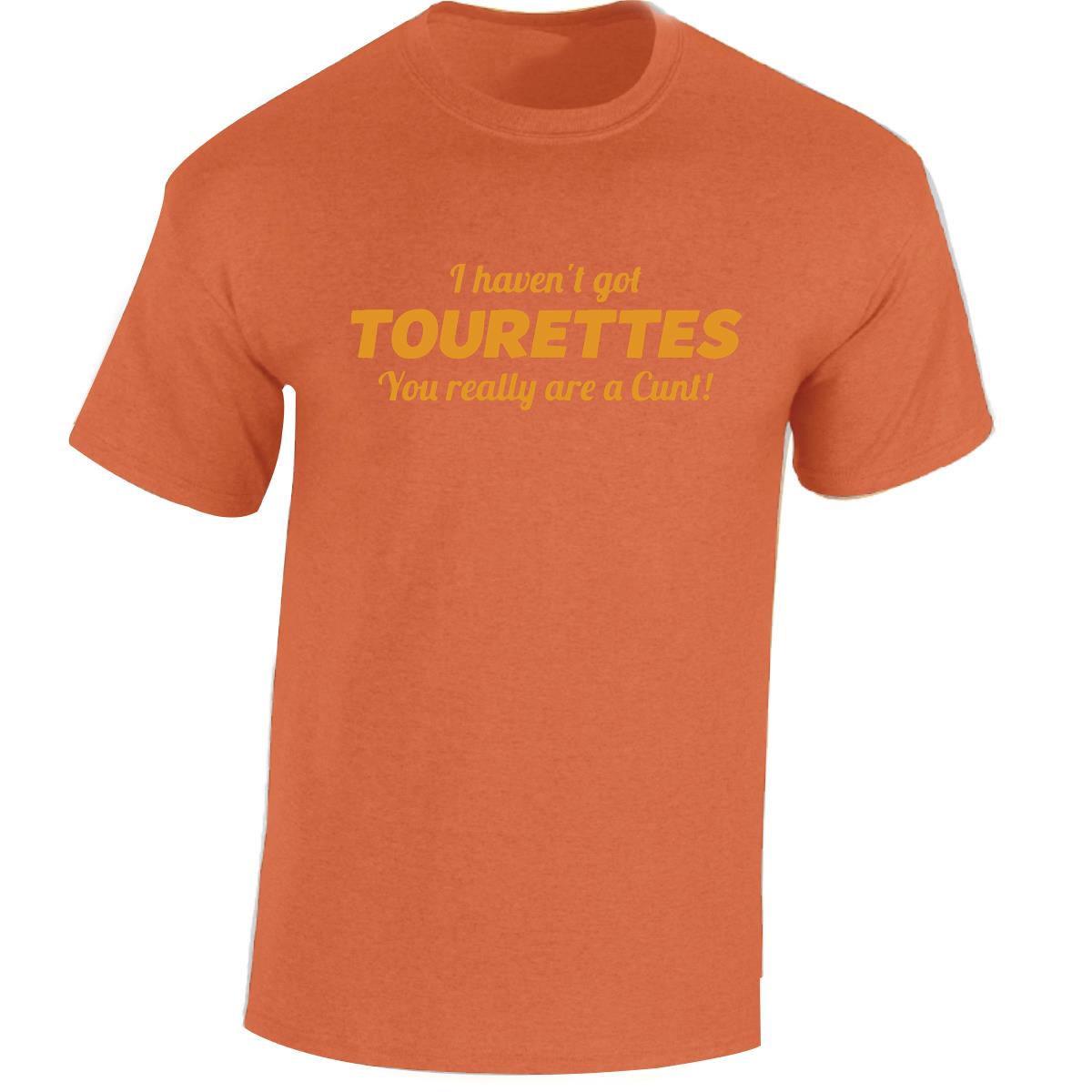 Tourettes C**t Funny Adult Humour Slogan Joke Men Women Unisex Gift Cool Tshirt - Picture 31 of 48