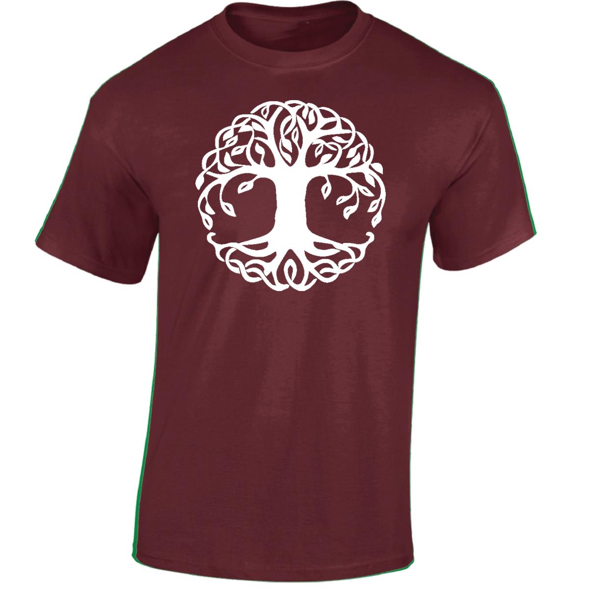 Yggdrasil Tree T-Shirt Tree of Life Celtic Tribal Tattoo Oak Mens Unisex Tops - Picture 23 of 50