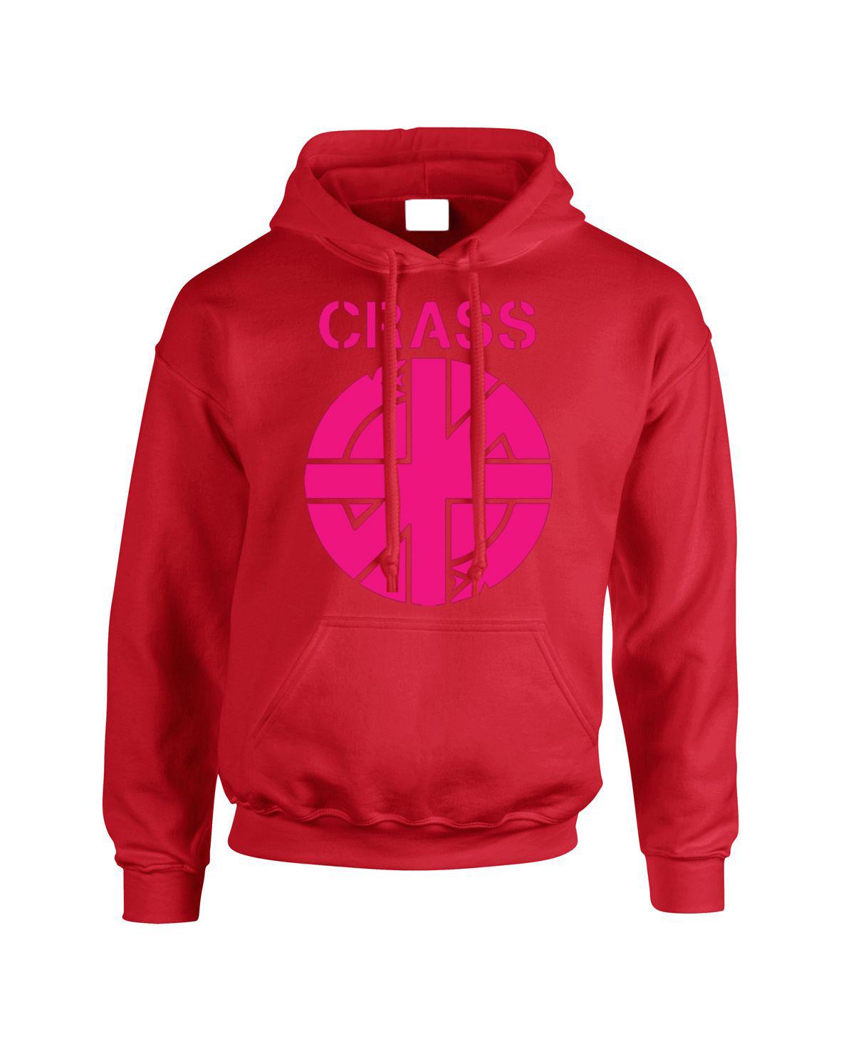 Crass Logo Symbol Anarchy Pullover Punk Rock Anarchist Mens Wear Top Hoodie - Picture 20 of 28