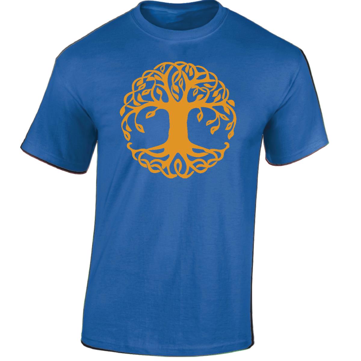 Yggdrasil Tree T-Shirt Tree of Life Celtic Tribal Tattoo Oak Mens Unisex Tops - Picture 39 of 50