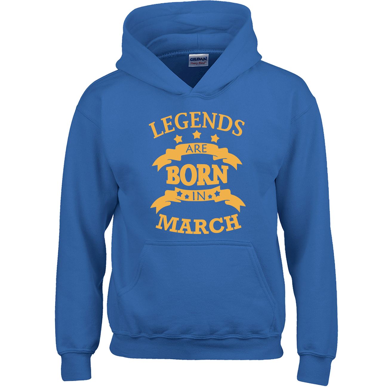 ALL Birthday Legend March Top GIFT Inspired Kids Mens Hoodie New Born Funny TEE