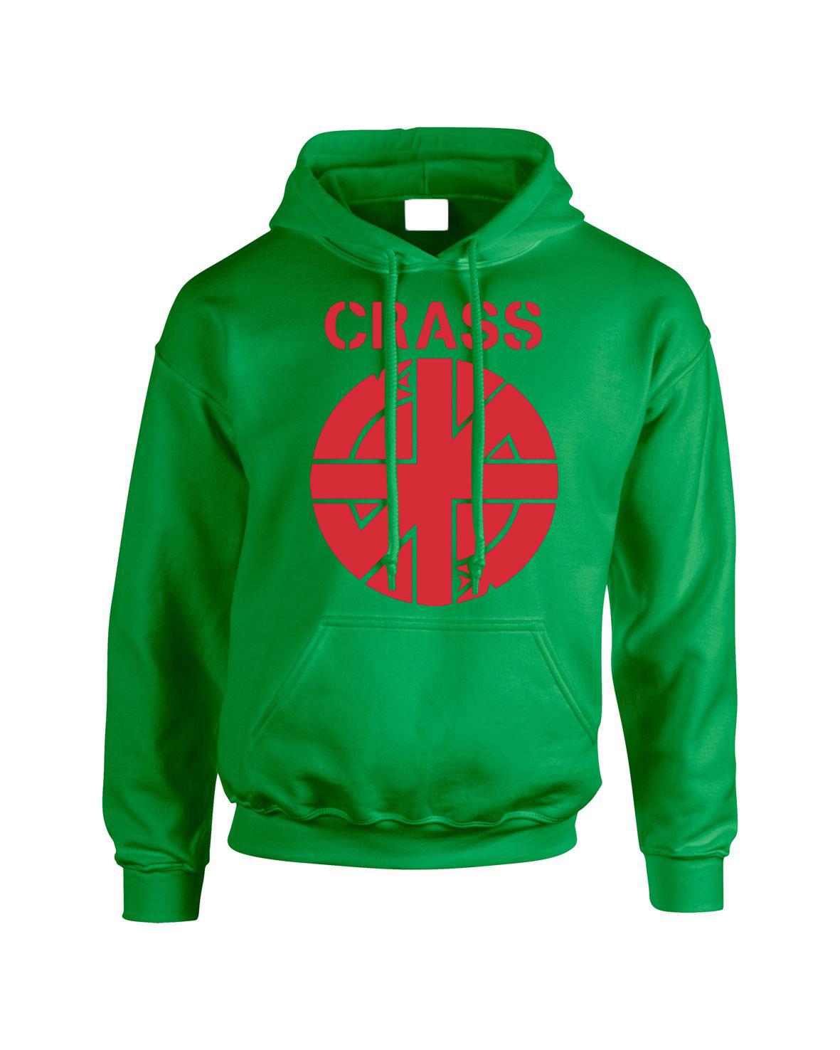 Crass Logo Symbol Anarchy Pullover Punk Rock Anarchist Mens Wear Top Hoodie - Picture 13 of 28