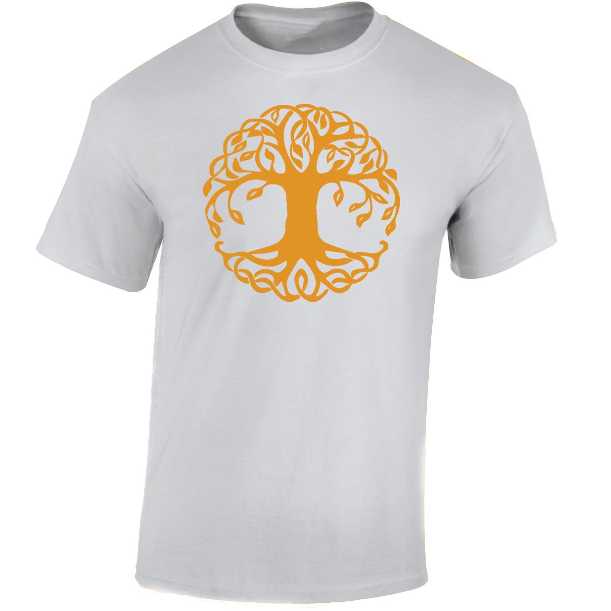 Yggdrasil Tree T-Shirt Tree of Life Celtic Tribal Tattoo Oak Mens Unisex Tops - Picture 48 of 50