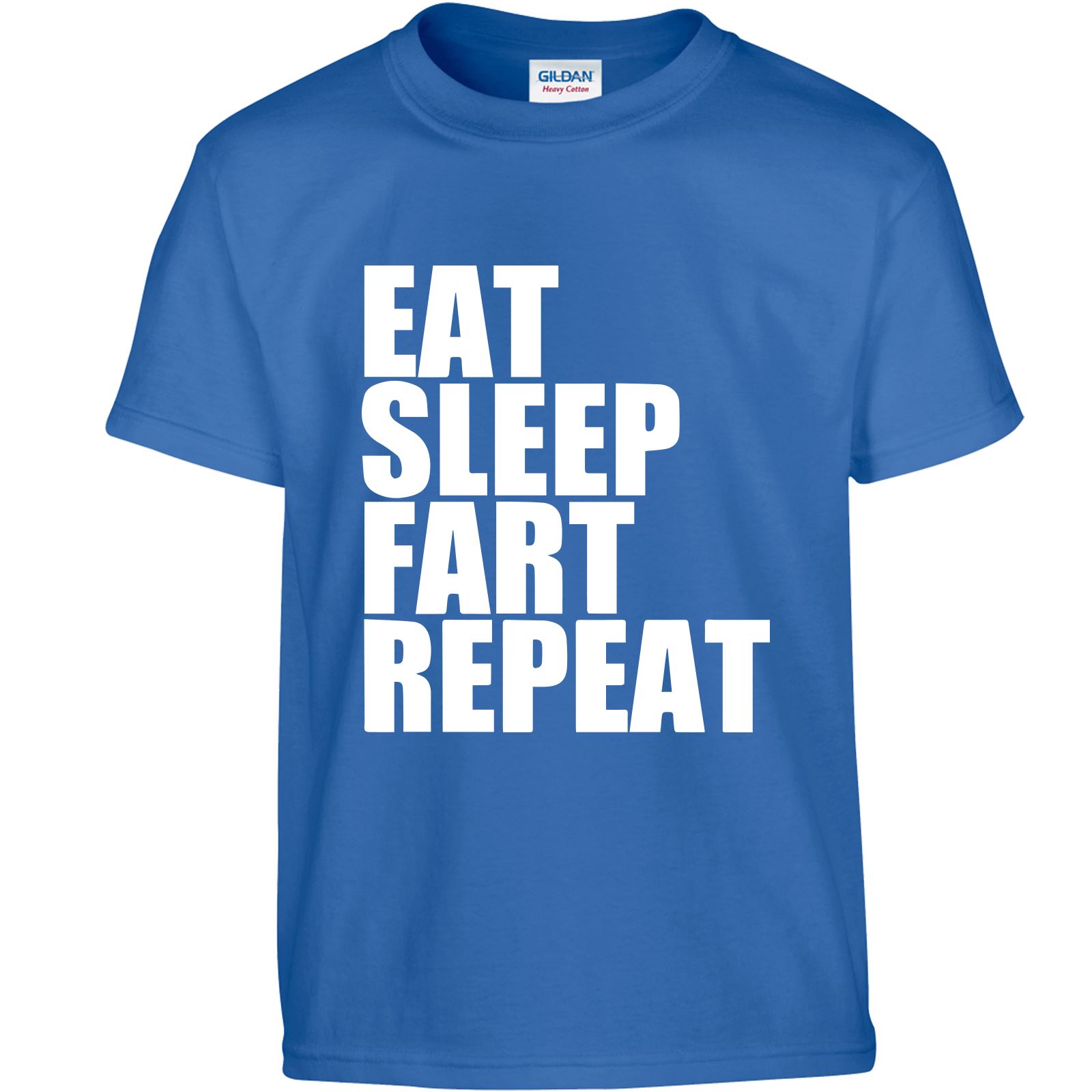 Eat Sleep Repeat Fart Men Children T Shirt Top Inspired Birthday Novelty T-Shirt