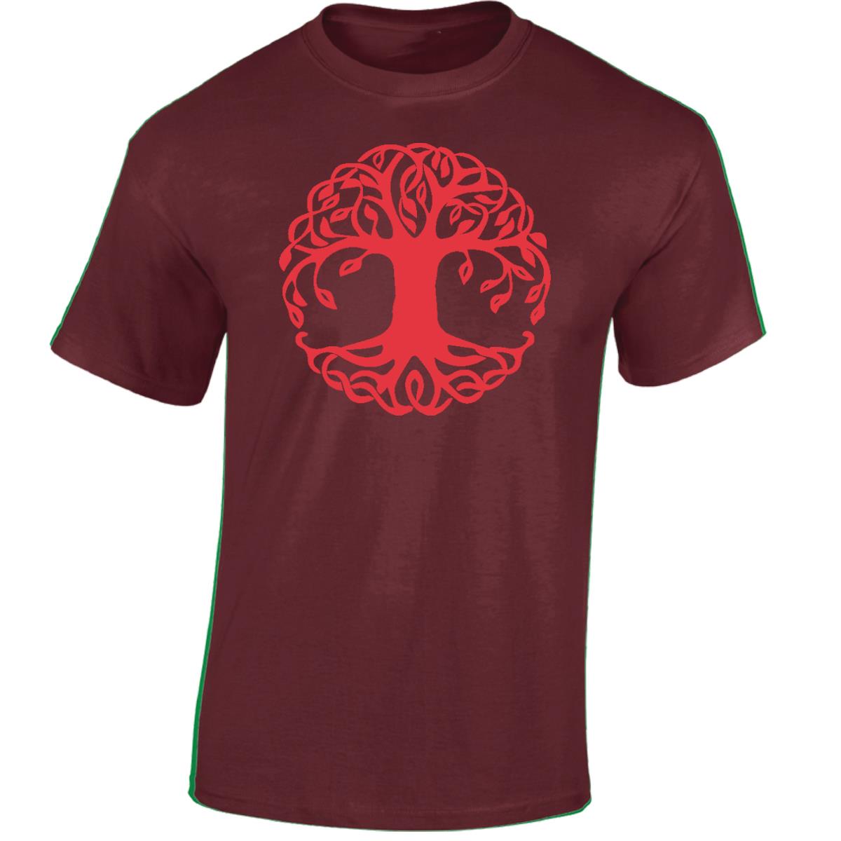 Yggdrasil Tree T-Shirt Tree of Life Celtic Tribal Tattoo Oak Mens Unisex Tops - Picture 22 of 50