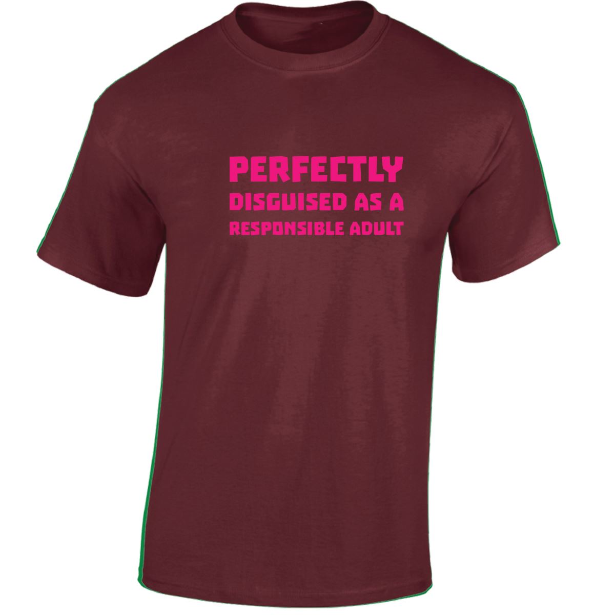 Perfectly Disguised As A Responsible Adult Funny Mens Womens T shirt Slogan Tee - Picture 19 of 48