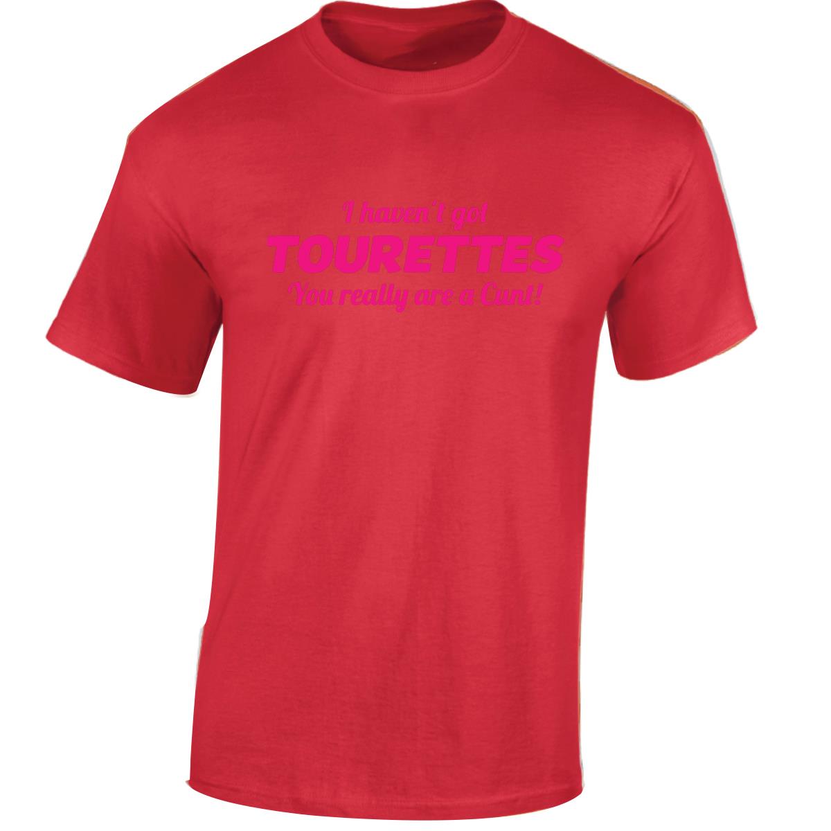 Tourettes C**t Funny Adult Humour Slogan Joke Men Women Unisex Gift Cool Tshirt - Picture 36 of 48