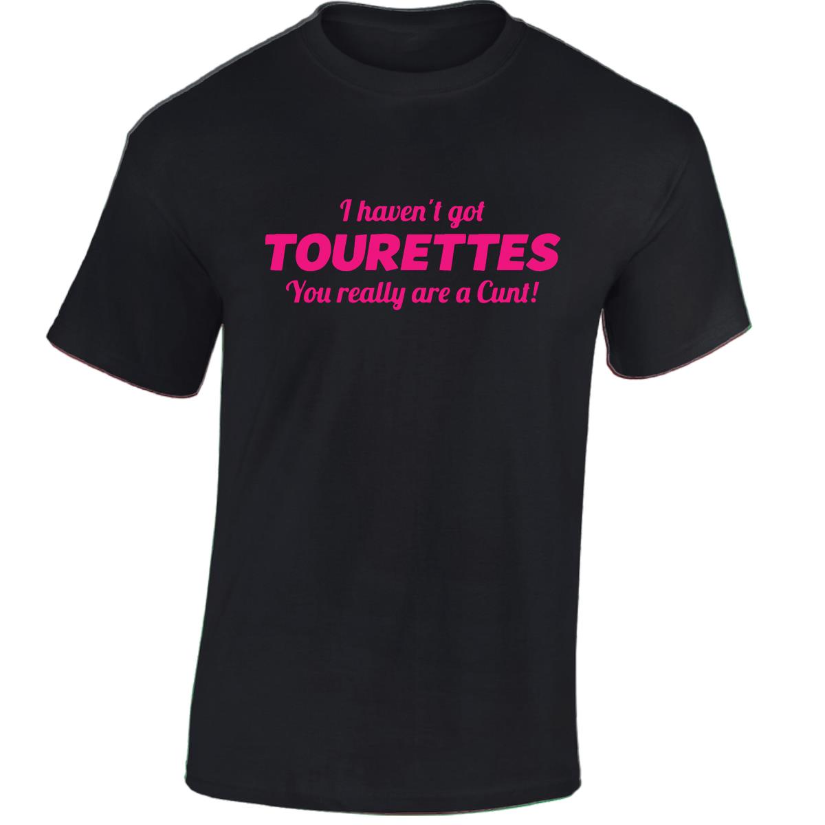 Tourettes C**t Funny Adult Humour Slogan Joke Men Women Unisex Gift Cool Tshirt - Picture 4 of 48