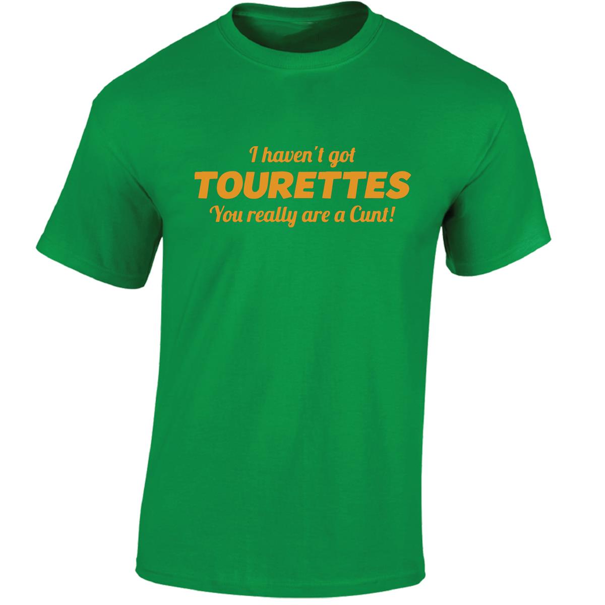 Tourettes C**t Funny Adult Humour Slogan Joke Men Women Unisex Gift Cool Tshirt - Picture 15 of 48
