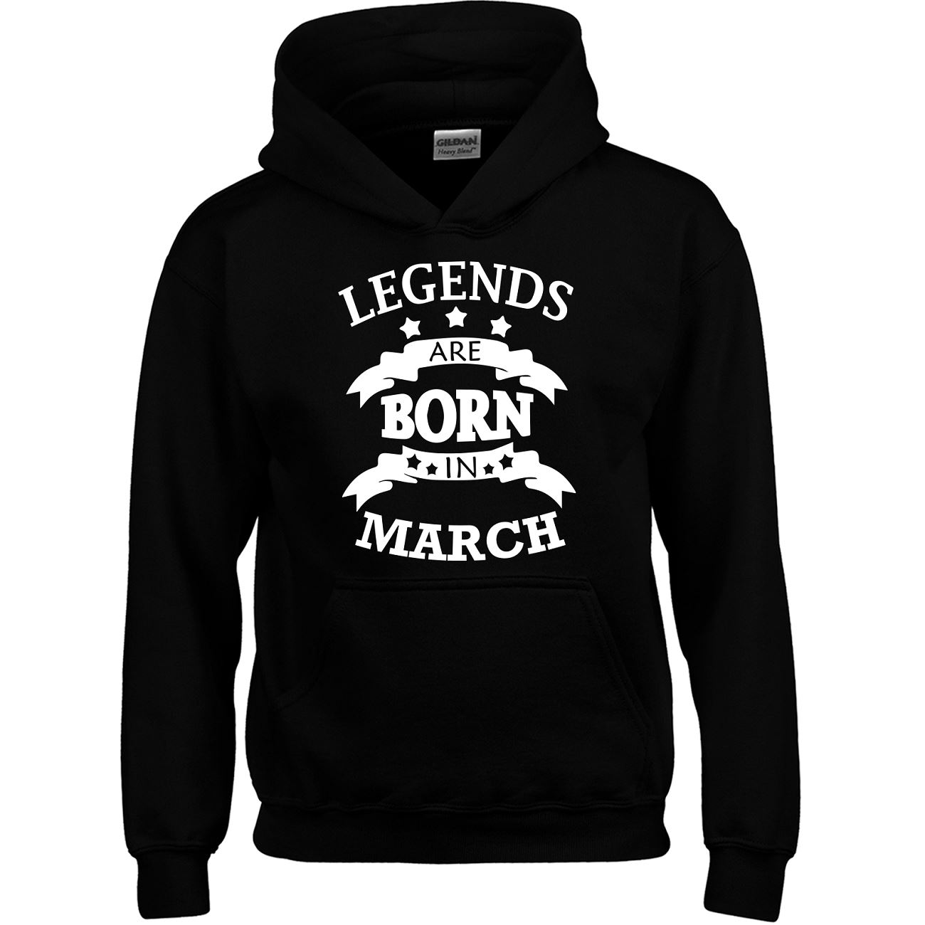 ALL Birthday Legend March Top GIFT Inspired Kids Mens Hoodie New Born Funny TEE