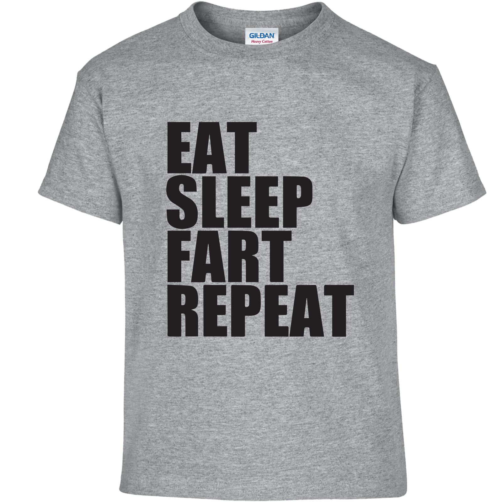 Eat Sleep Repeat Fart Men Children T Shirt Top Inspired Birthday Novelty T-Shirt