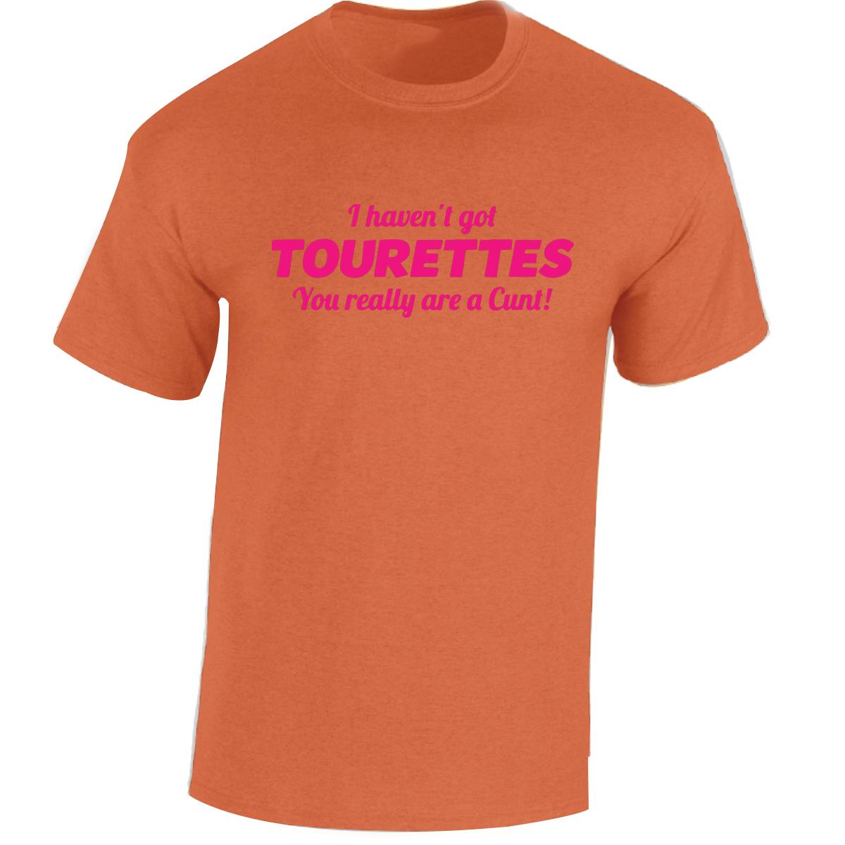 Tourettes C**t Funny Adult Humour Slogan Joke Men Women Unisex Gift Cool Tshirt - Picture 32 of 48
