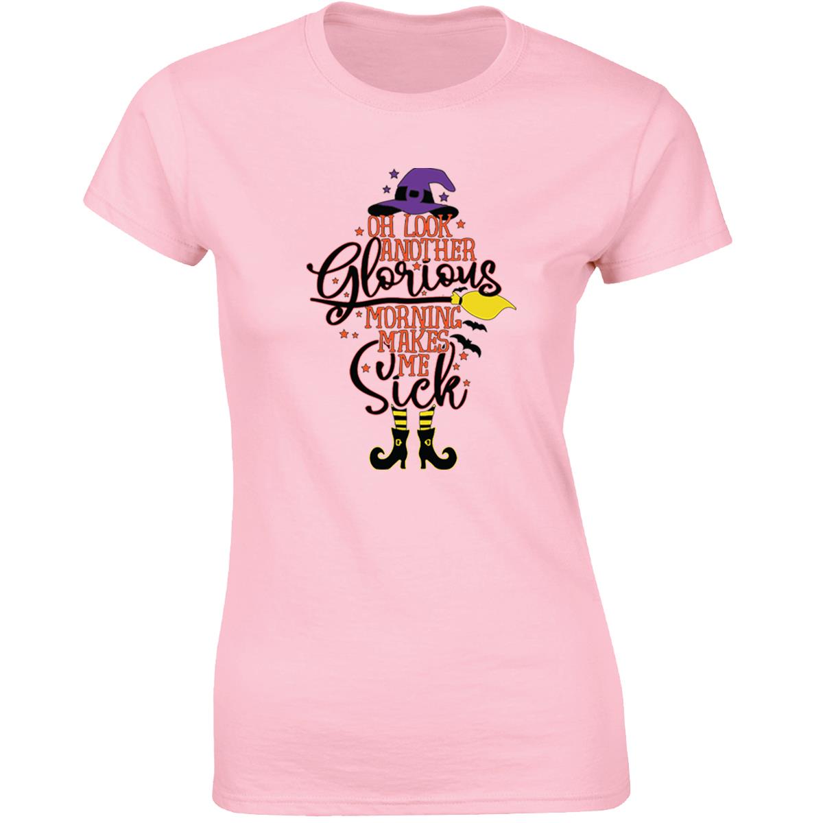 Oh Look Another Glorious Morning Ladies Tshirt Hocus Pocus Halloween Casual Wear - Picture 5 of 5