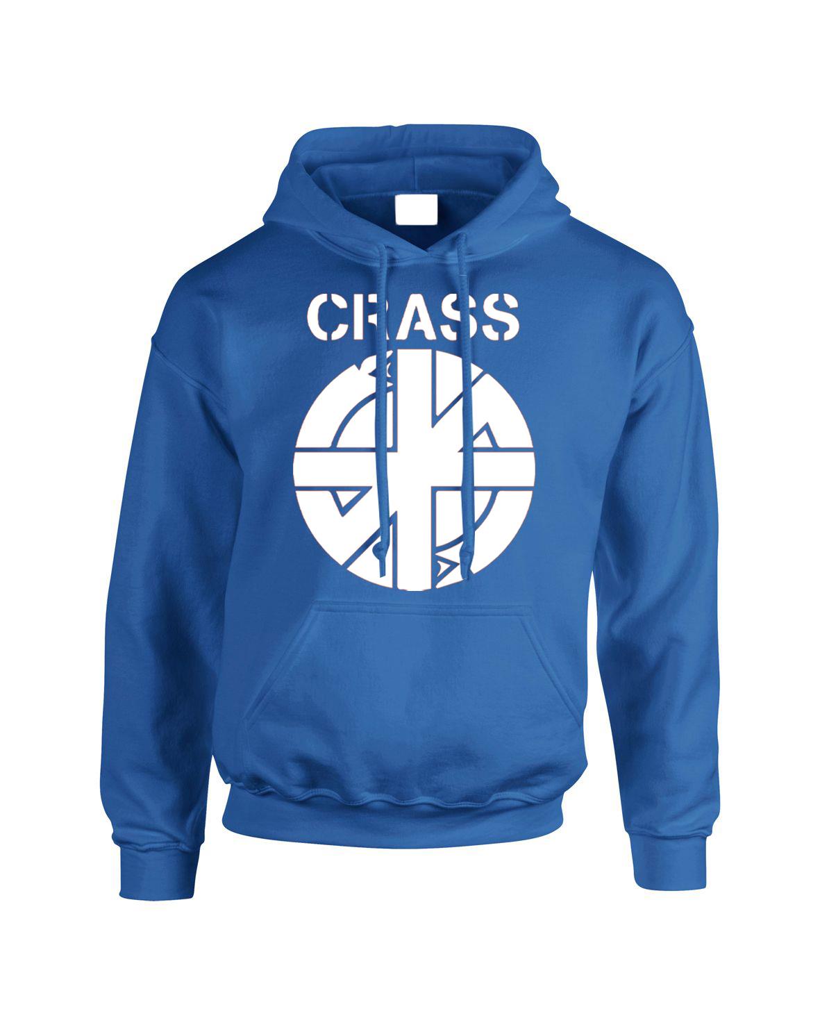 Crass Logo Symbol Anarchy Pullover Punk Rock Anarchist Mens Wear Top Hoodie - Picture 24 of 28