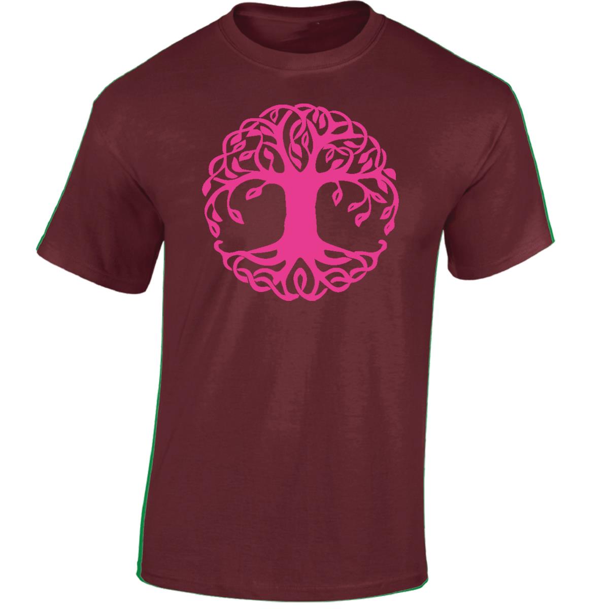 Yggdrasil Tree T-Shirt Tree of Life Celtic Tribal Tattoo Oak Mens Unisex Tops - Picture 21 of 50