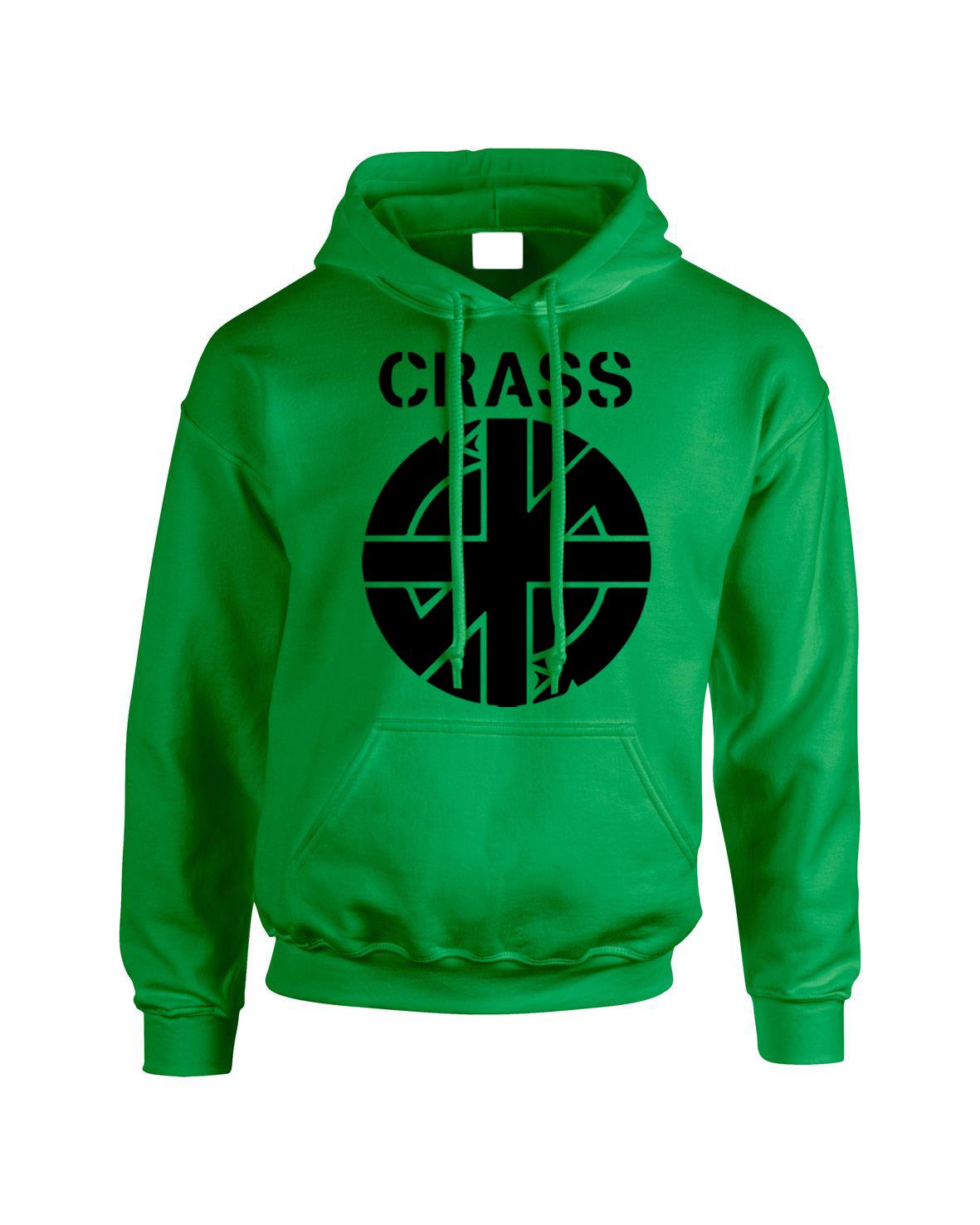 Crass Logo Symbol Anarchy Pullover Punk Rock Anarchist Mens Wear Top Hoodie - Picture 10 of 28