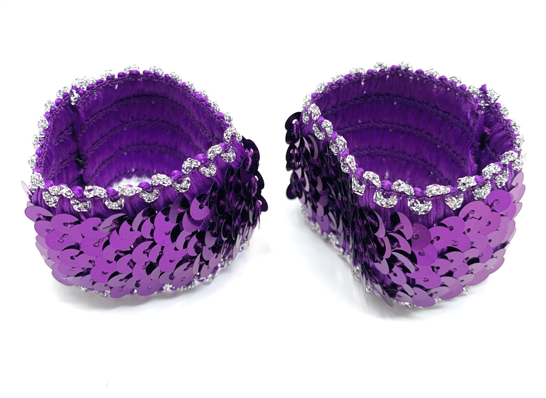 *Reino Unido* 2x Muñequera Elástica Lentejuelas de Colores Nuevo Elástico Delgado Par - Imagen 29 de 50