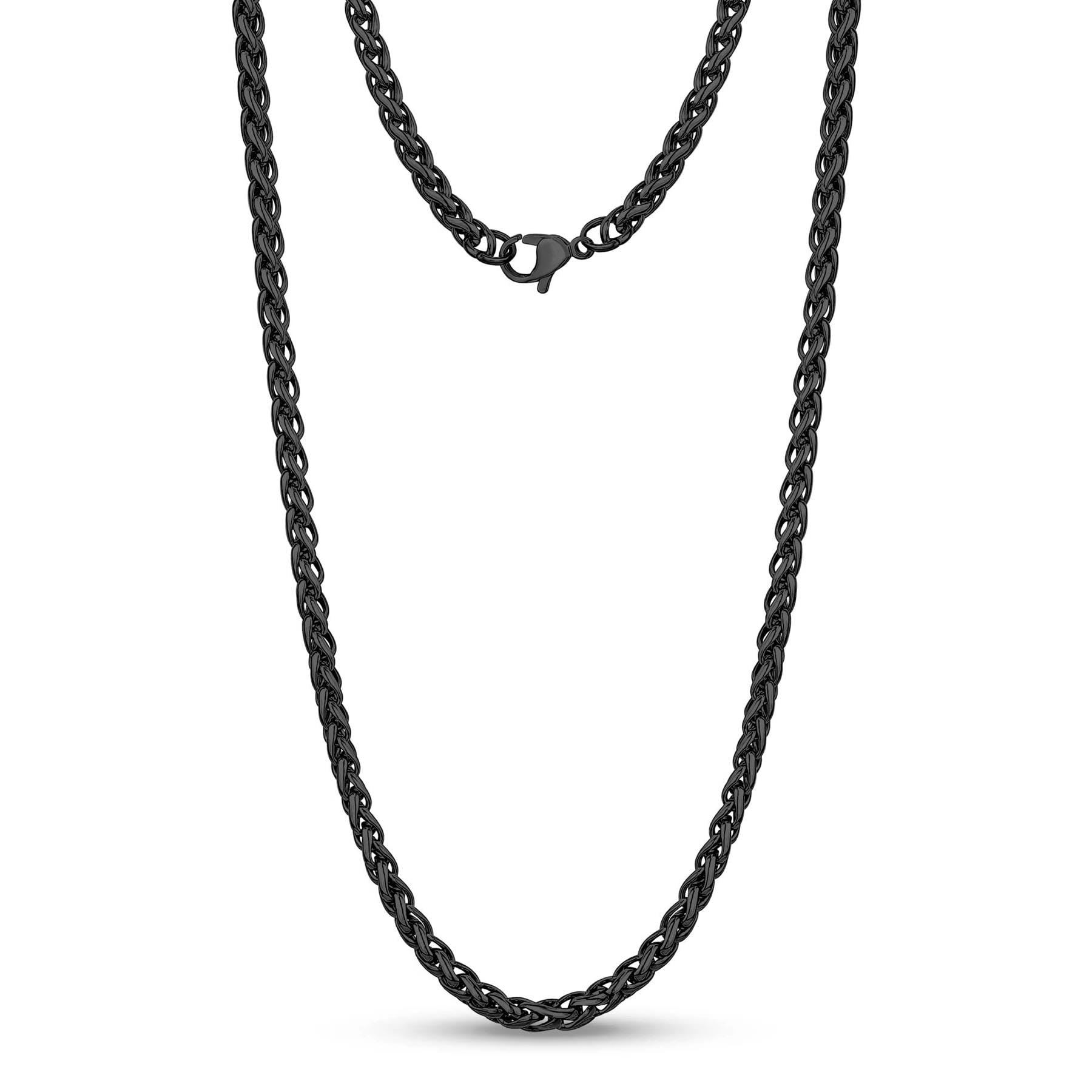 *UK* Stainless Steel 316L Mens Twisted Rope Wheat Chain Necklace Link Big Chunky - Picture 13 of 13