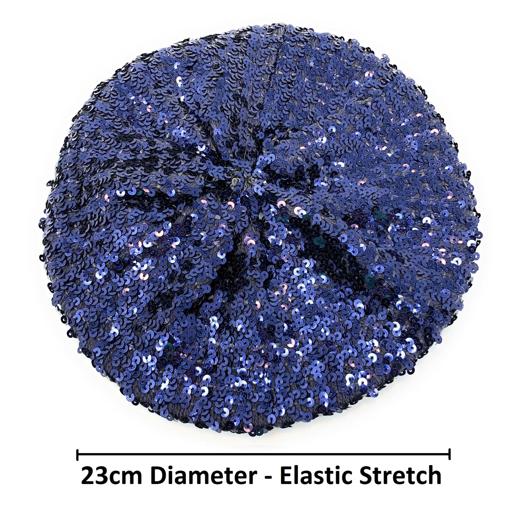 *Reino Unido* Gorra boina elástica de lentejuelas de colores gorro elegante elástico - Imagen 16 de 67