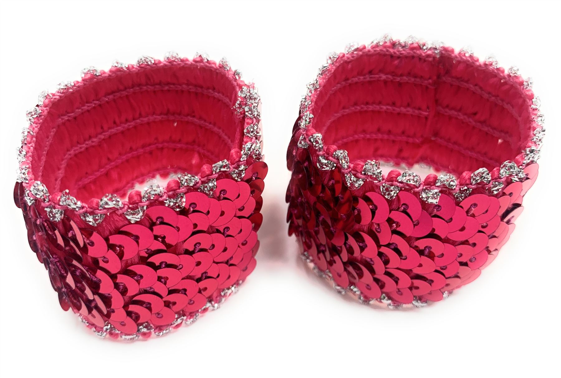 *Reino Unido* 2x Muñequera Elástica Lentejuelas de Colores Nuevo Elástico Delgado Par - Imagen 47 de 50