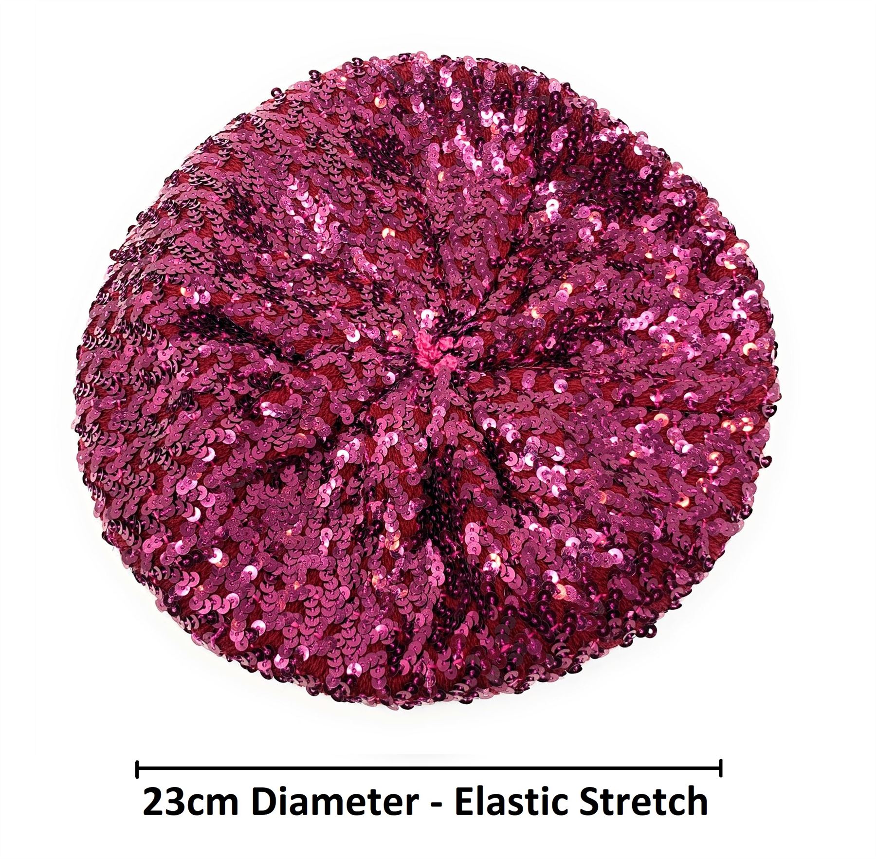 *Reino Unido* Gorra boina elástica de lentejuelas de colores gorro elegante elástico - Imagen 21 de 67