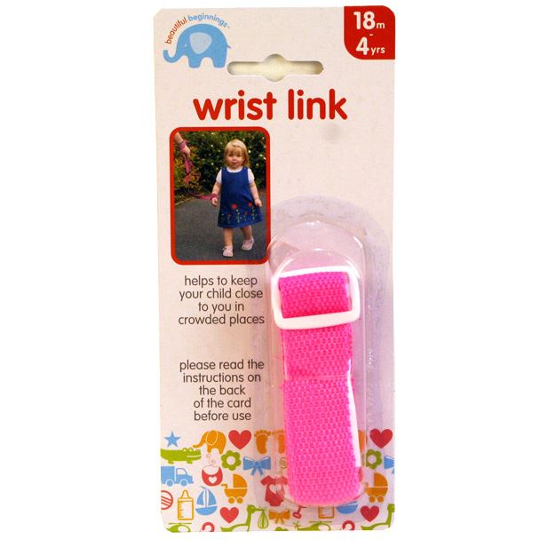 Correa de correa de muñeca para niños pequeños rosa o azul 18 m+ hermosos comienzos - Imagen 3 de 3