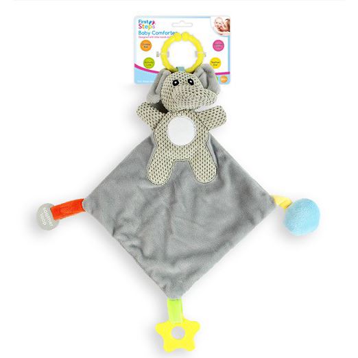 First Steps Animal Baby Comforter Doudou Activity Toy 0m+ - Picture 3 of 4