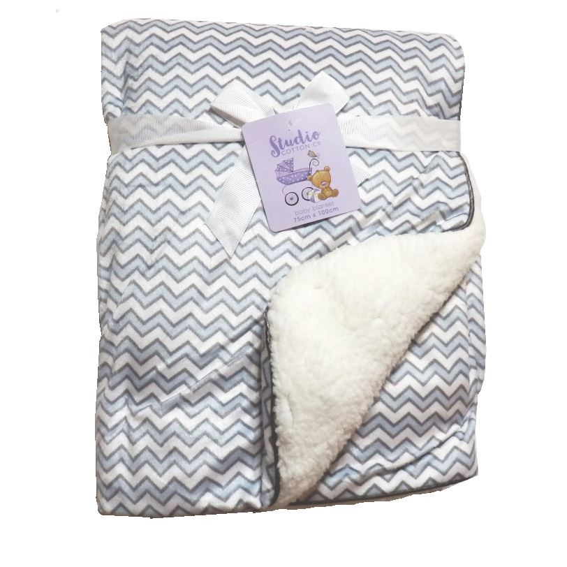 New Baby Born Soft Cosy Fleece Blanket 70cm x 70cm Moses Pram Basket Bed Crib