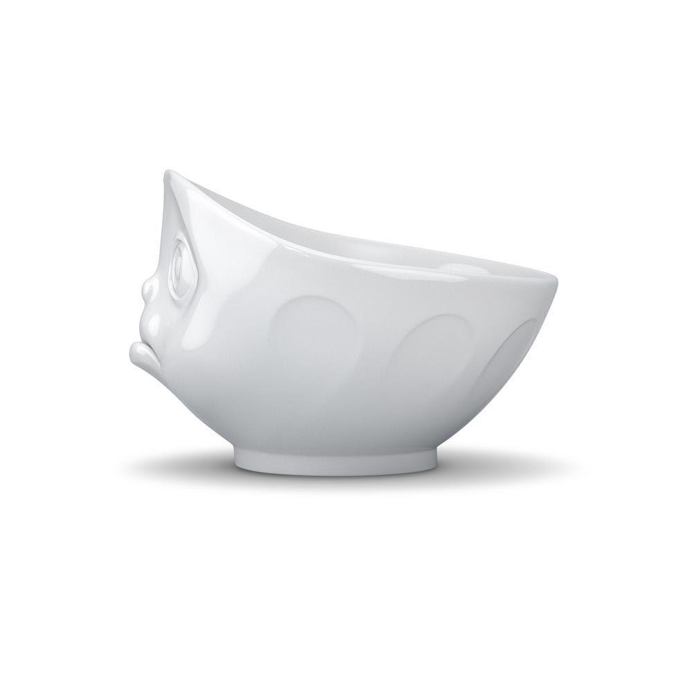 Tassen Face Bowls White Porcelain with Grinning Kissing Happy Faces