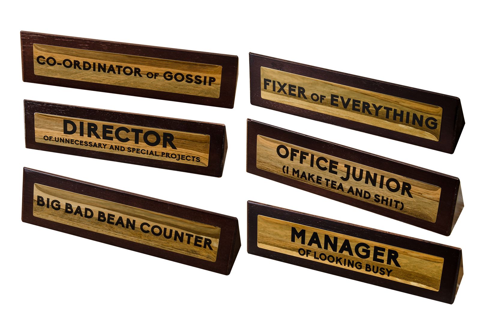 Funny Wooden Desk Signs Nicknames Humourous Gift Joke Prank Novelty eBay