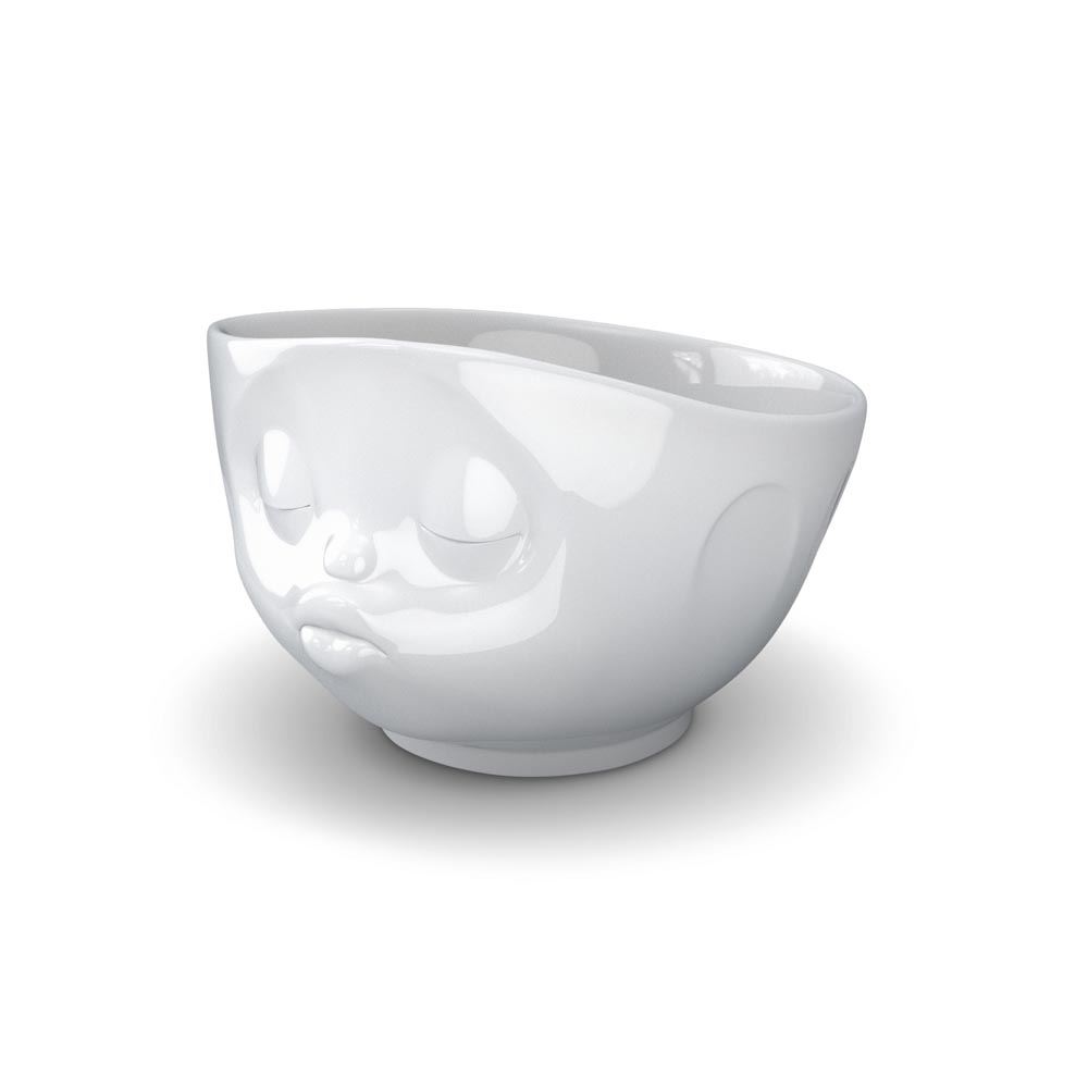 Tassen Face Bowls White Porcelain with Grinning Kissing Happy Faces