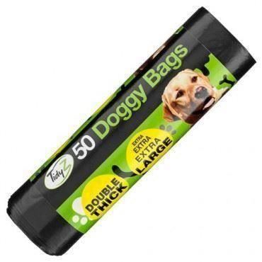 Dog Poo Bags 32cm x 38cm Large Double Thick Dog Poop Tie Handles Doggy Bags UK - Picture 16 of 23