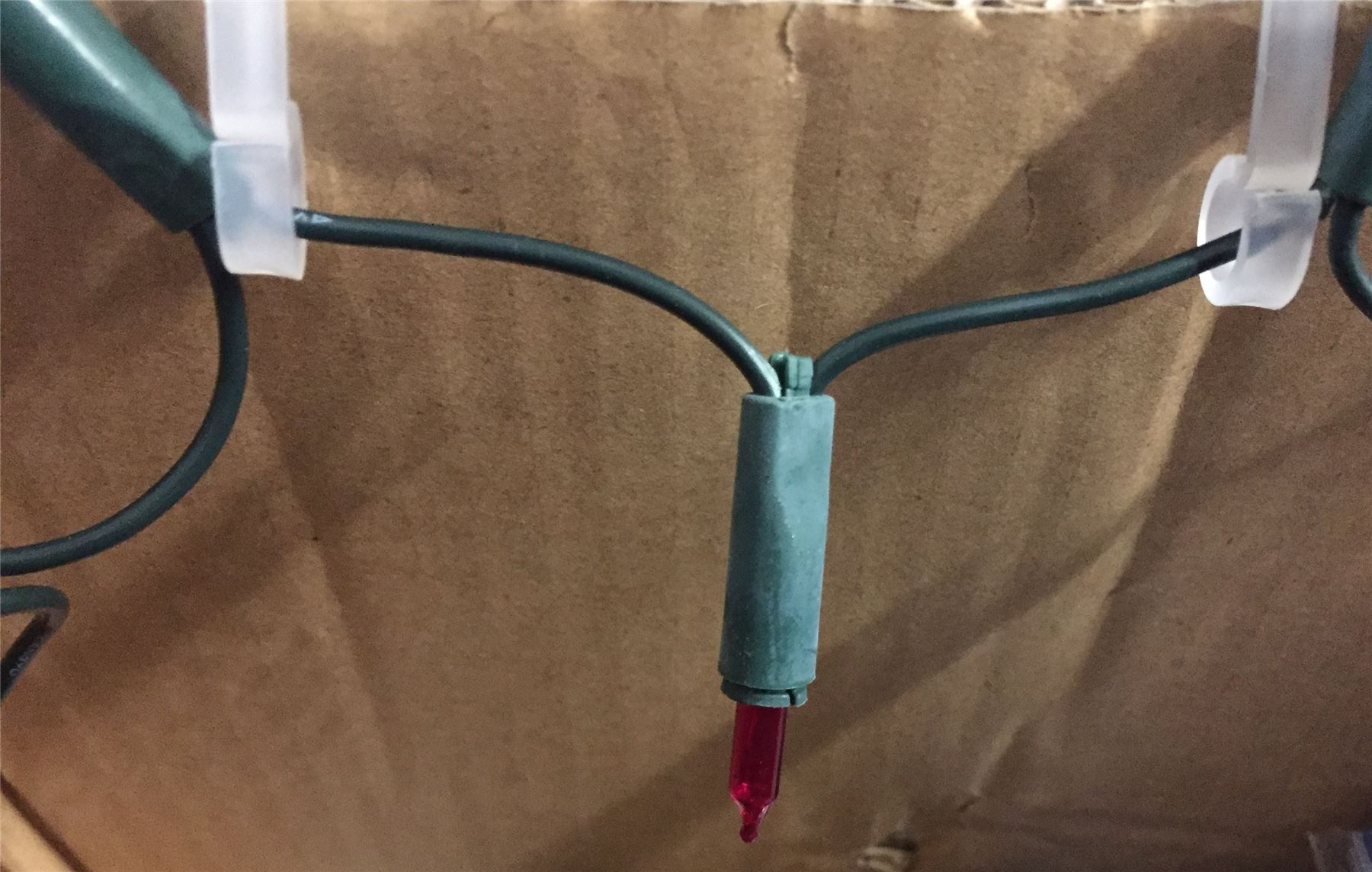 24 Gutter Hooks Clips Outdoor Christmas Icicle LED Fairy Rope String Lights Roof eBay