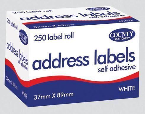 250x Self Adhesive White Address Labels Postage Roll Large Sticky Stickers Tags - Picture 9 of 9