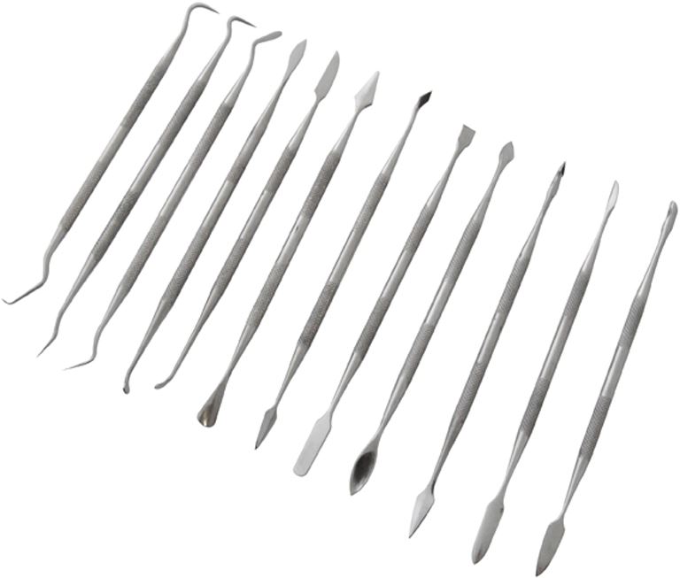 Set De 13 Outils De Sculpture En Acier Inoxydable - Pour Cire, Argile, Savon, Manche Knurlé Double Embout