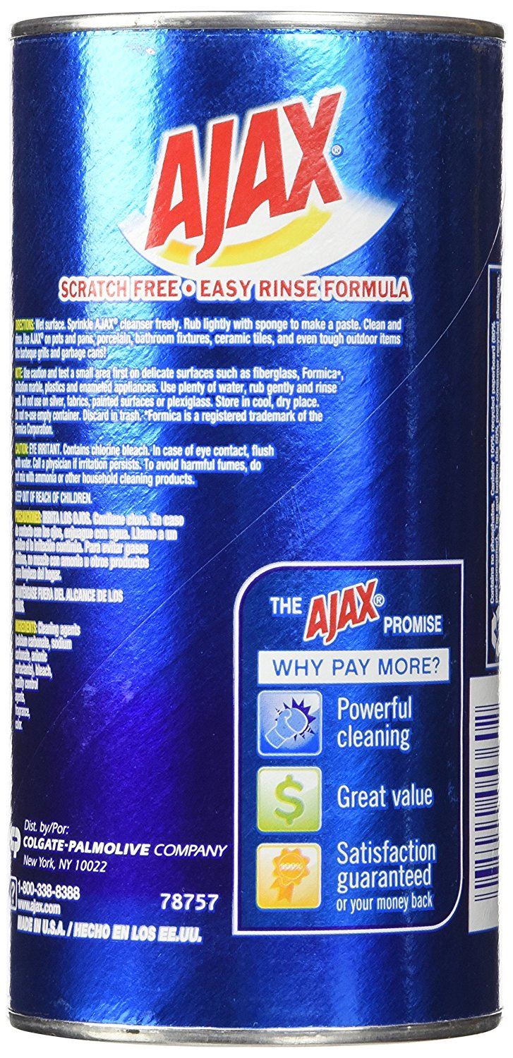 Scratch Free Stronger Tough on Dirt Ajax Cleaning Powder Cleanser