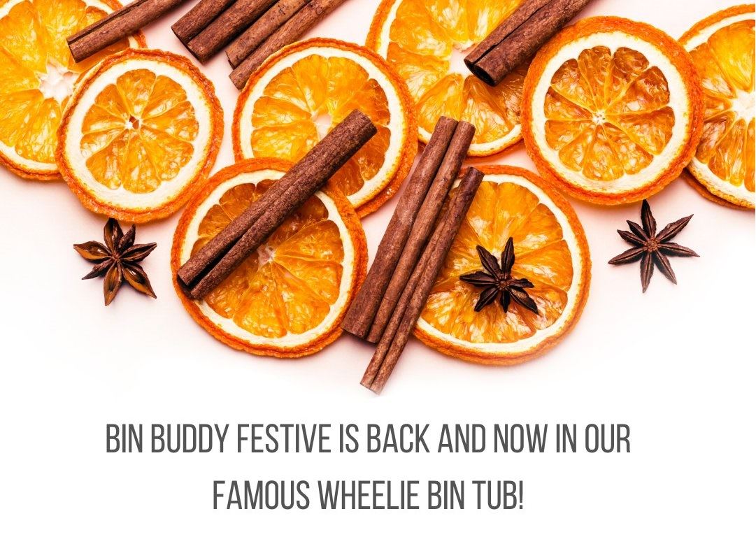 Bin Buddy Xmas Powder Freshener Orange Cinnamon Bin Deodoriser Eliminate Odours - Picture 12 of 16