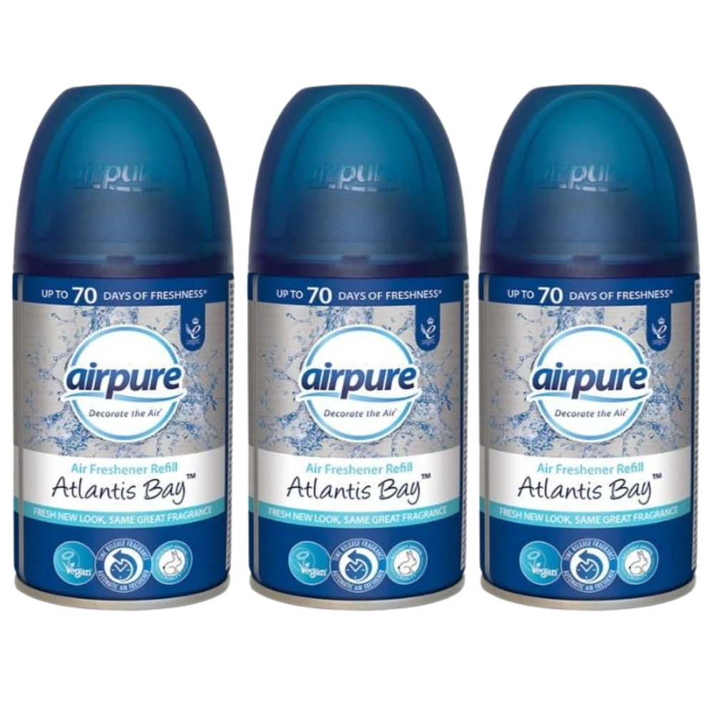 3 Airpure Air Freshner Refill 250ml Automatic Home Office Odor Control Vegan - Bild 5 von 12