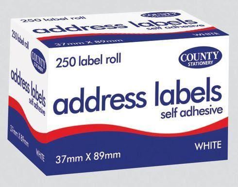 250x Self Adhesive White Address Labels Postage Roll Large Sticky Stickers Tags - Picture 7 of 9